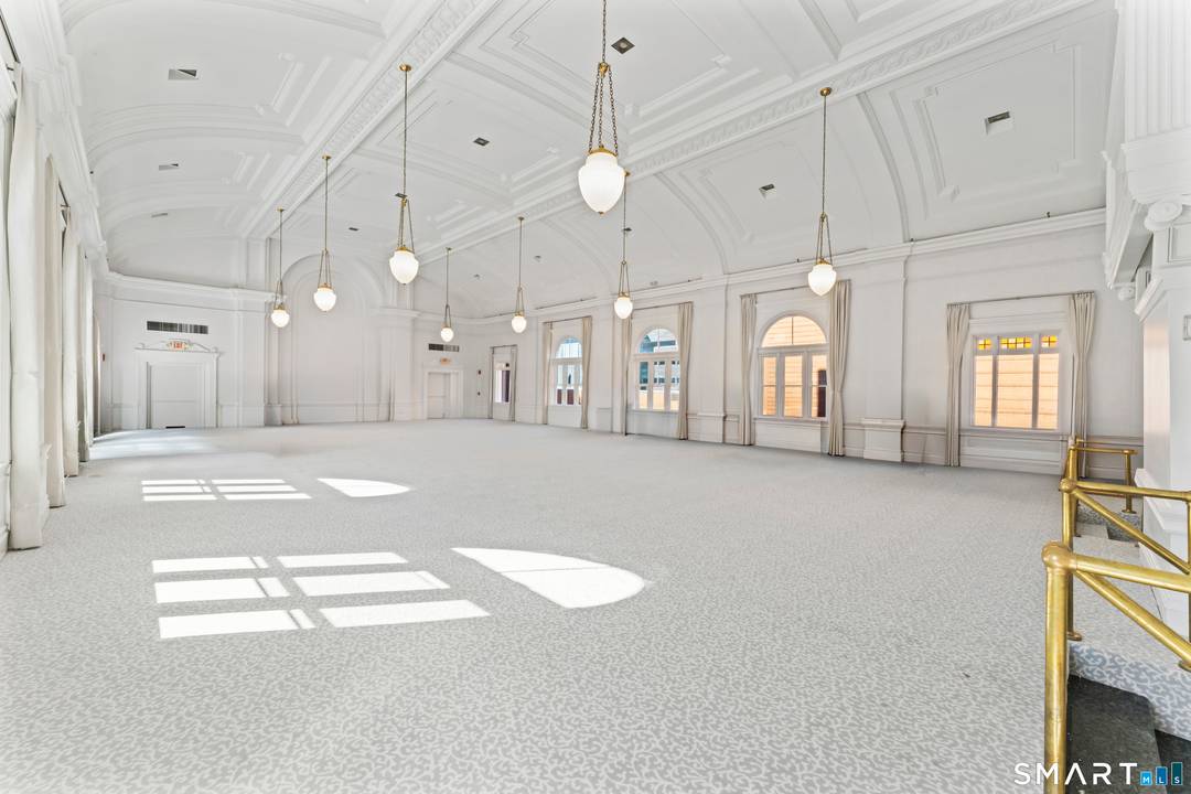 Recently completed renovations on a two story opulent old world baroque style Ballroom facility with capacity of 250 people !