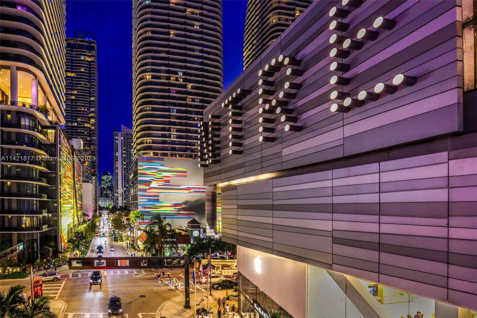 Stunning three bedrooms three bathrooms corner unit high floor at Brickell Heights West Condominium.