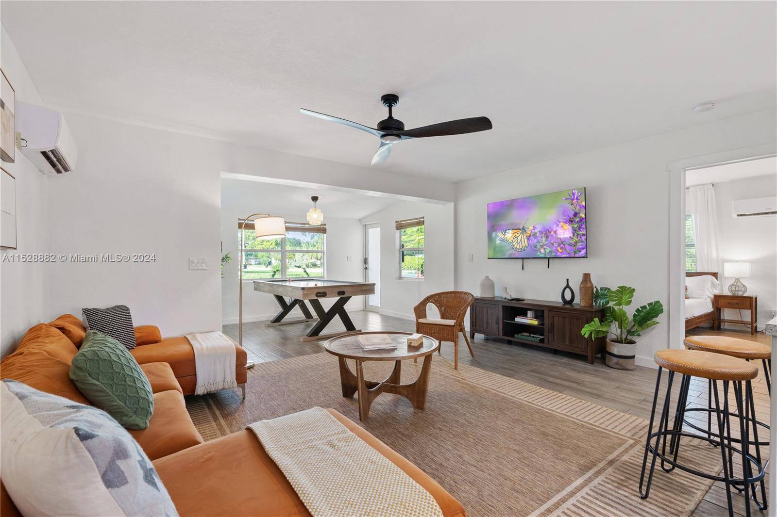 Discover this turn key, fully furnished duplex, each unit offering a approximately 826 sq ft of updated living space with 1 bed, 1 bath on each side.