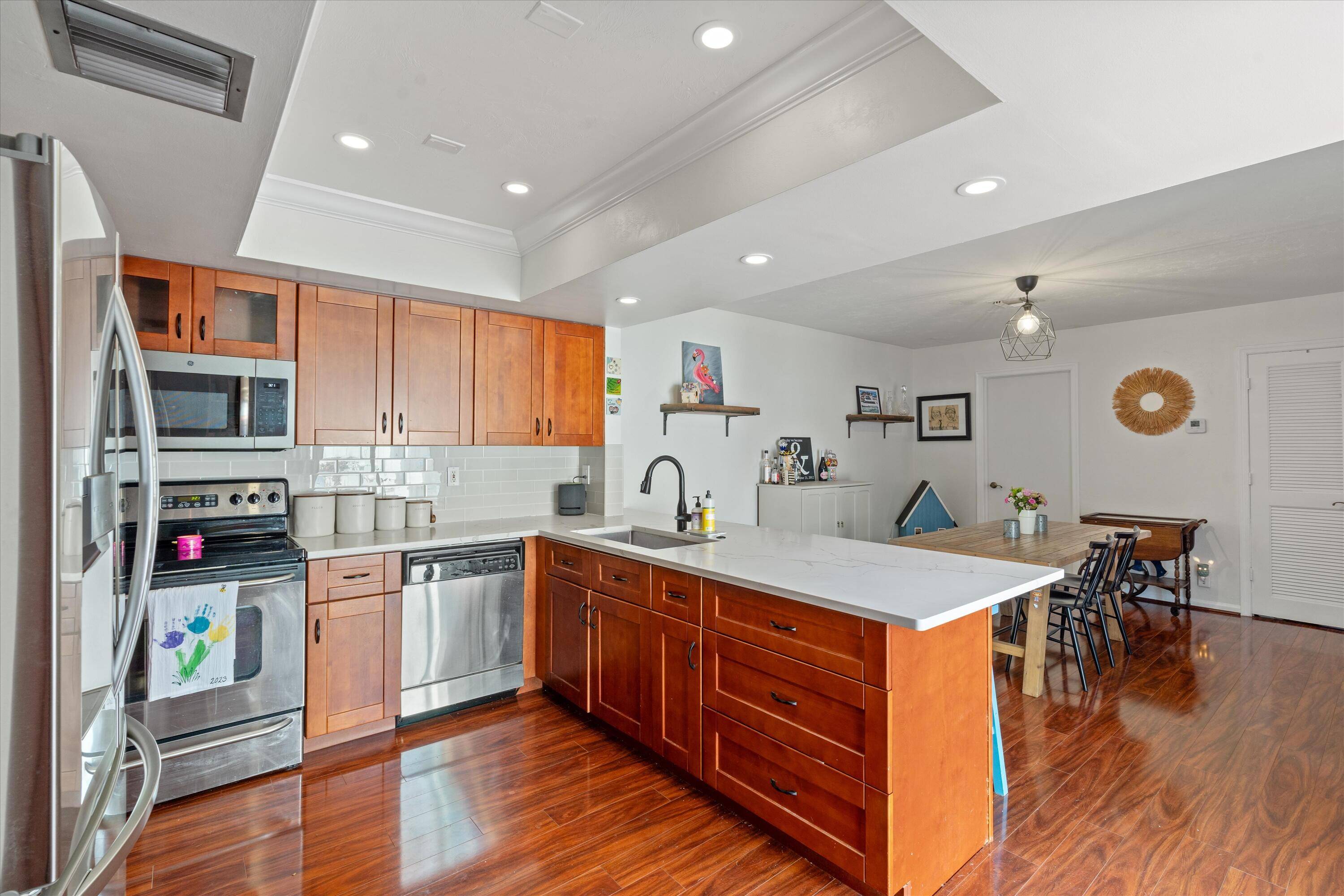 In the heart of Boynton Beach, this beautifully maintained 2 bedroom, 2.