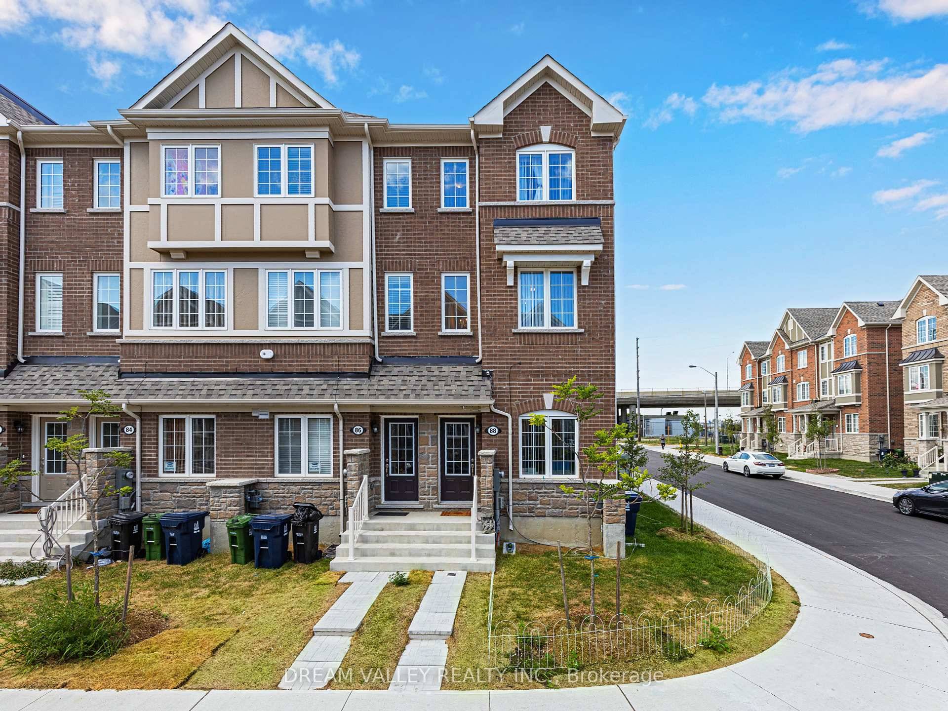 Welcome to this stunning 4 bed, 4 bath freehold luxury corner townhome like a semi, built by Mattamy Homes, offering approx 2, 200 sq.