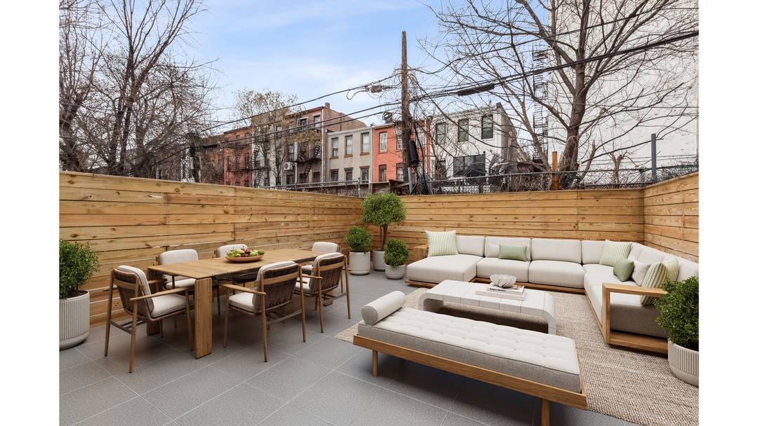 Pulaski Gardens is a newly constructed, seven unit boutique condominium set on a quiet, tree lined brownstone block in the heart of Bedford Stuyvesant.