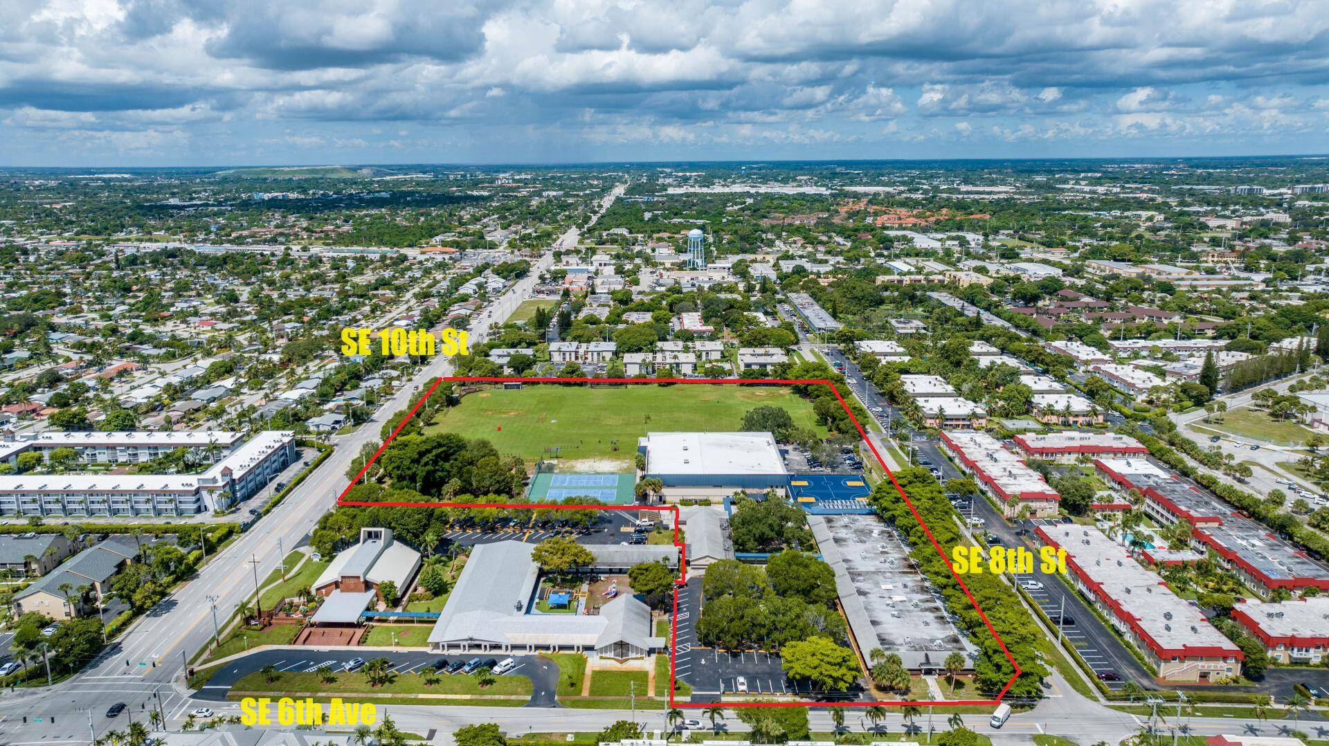 Extremely Rare Opportunity to purchase a 10 acre High School campus in NE Broward County.