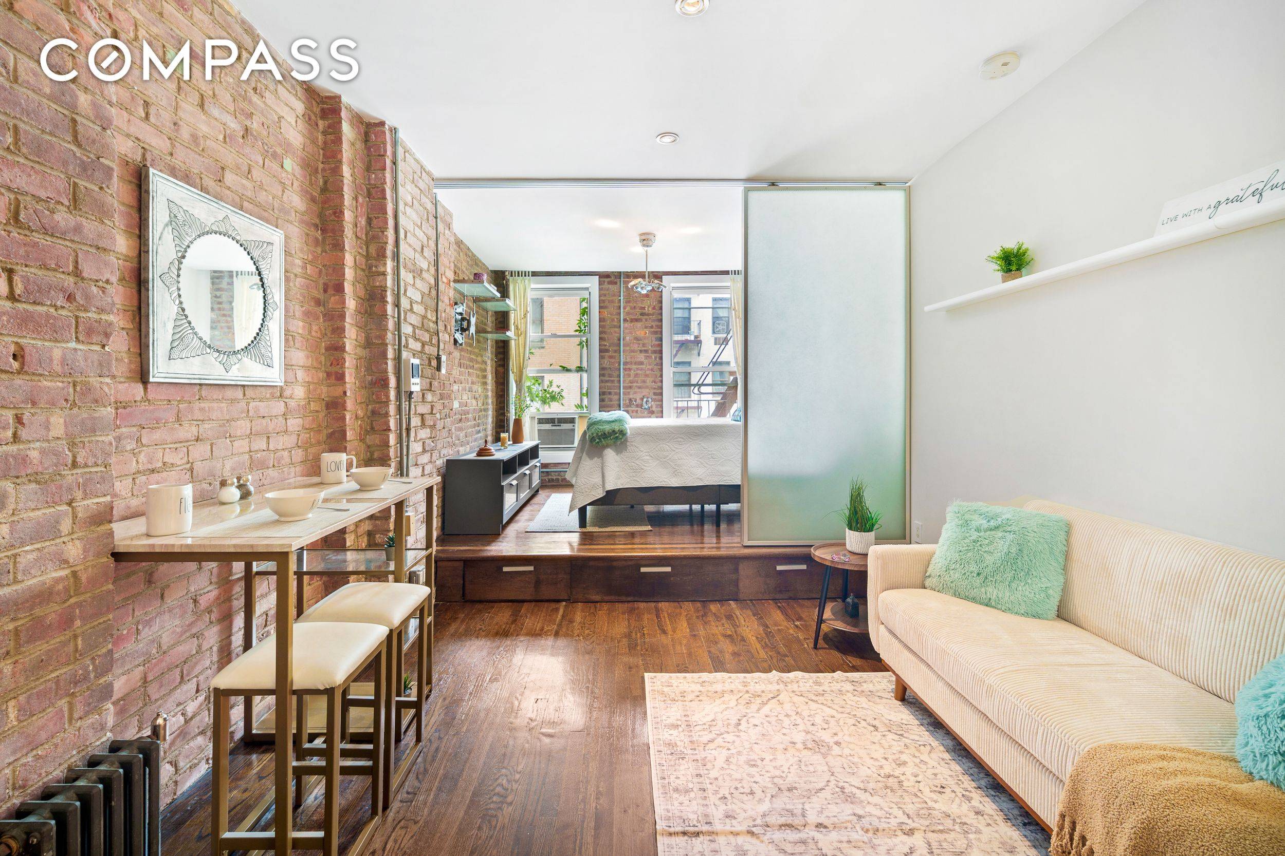 SHOWINGS BEGIN JULY 1ST. Nestled just two flights up in a prime East Village location, this bright, spacious and thoughtfully laid out alcove studio blends pre war charm with contemporary ...