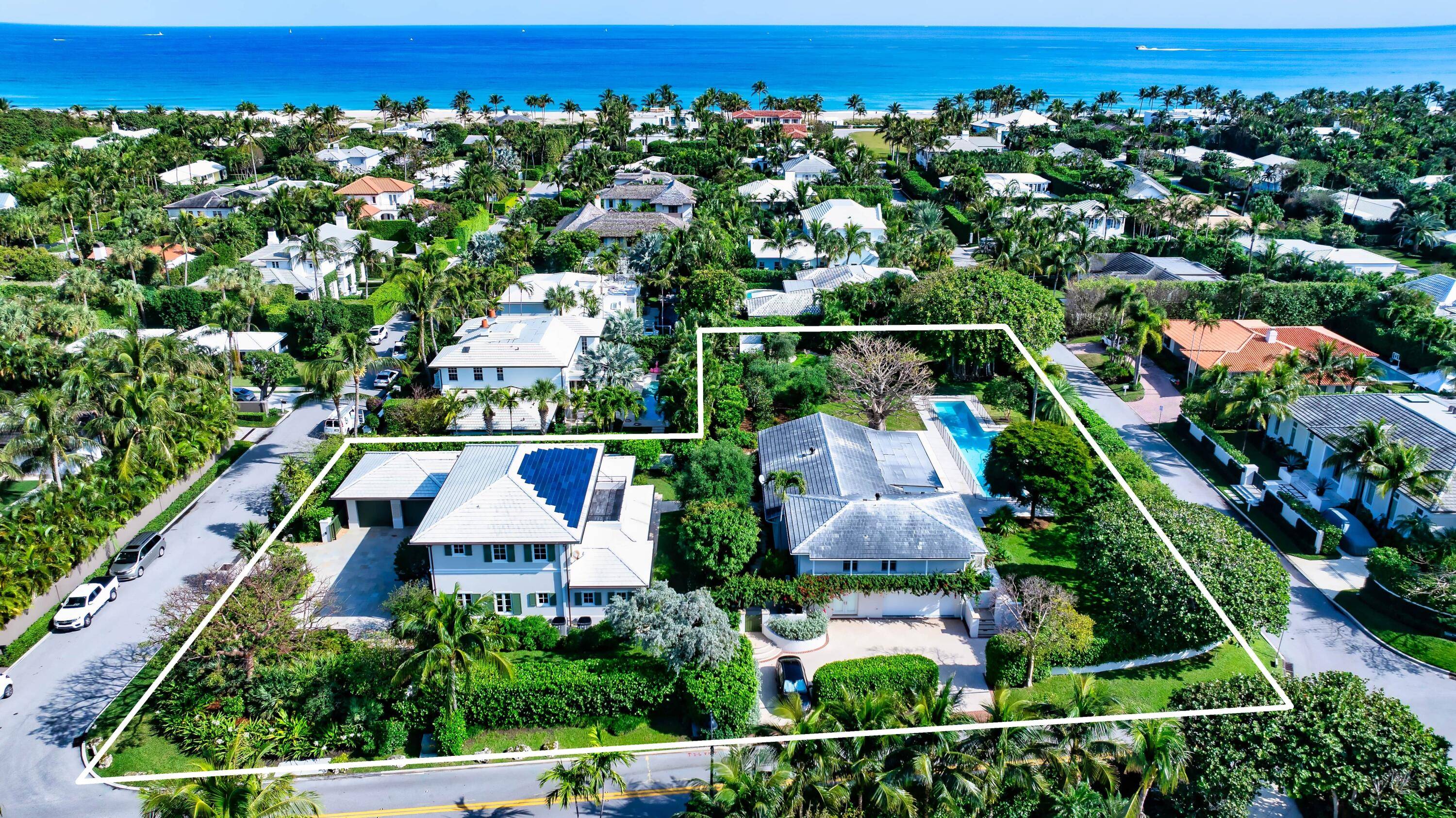 Welcome to 250 Angler Ave 1333 N Lake Way, an exceptional multi structure compound on the North End of Palm Beach Island.