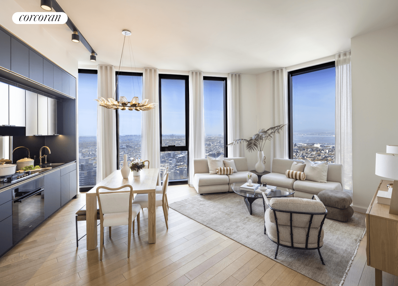 Immediate occupancy. Designed by award winning SHoP Architects, residence 72G is a generously proportioned 1, 172 SF south facing two bedroom, two bathroom home with ceiling heights up to 11 ...