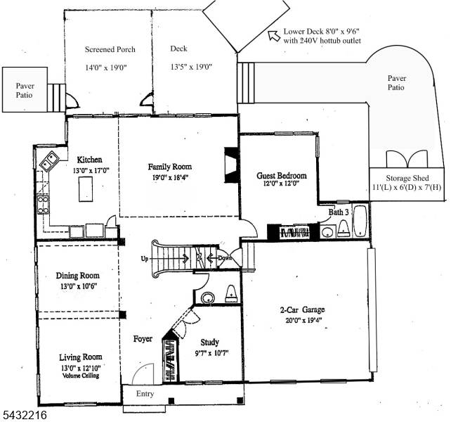 This bright 5 bedroom, 3.
