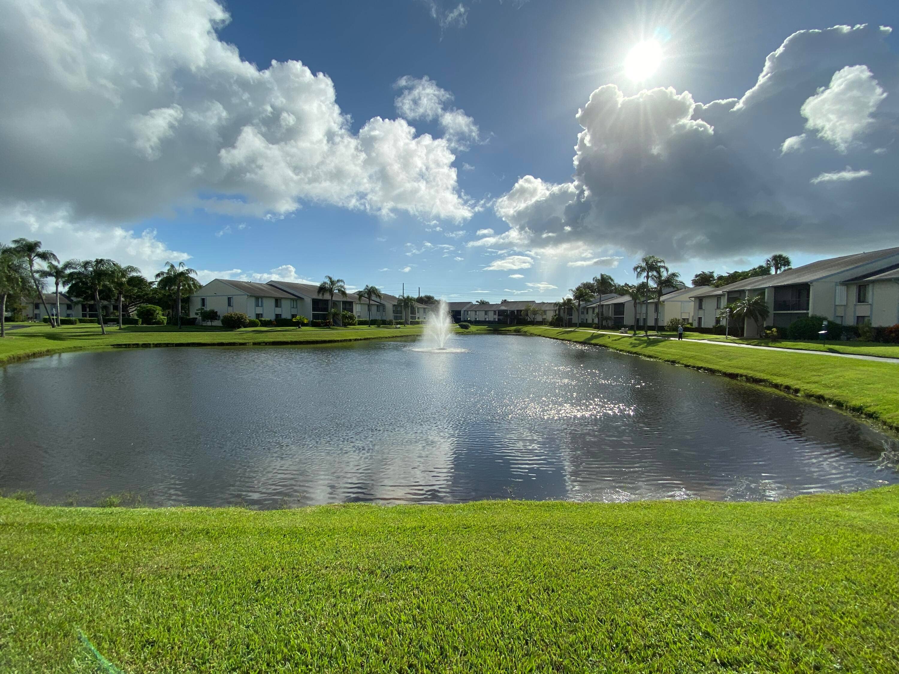 First floor lake front condo.
