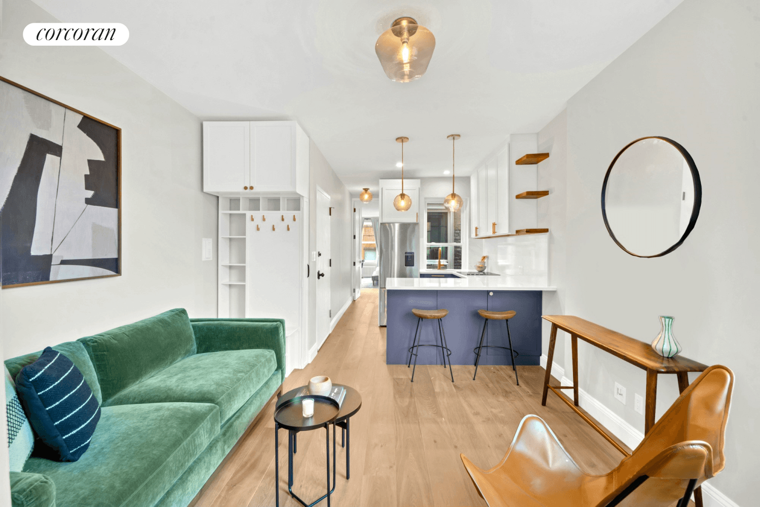 First Showings This Sunday from 1 00 2 00PMWelcome to 403 West 21st Street, Apartment 5W a turn key 2 bedroom residence on one of West Chelsea's most coveted blocks, ...