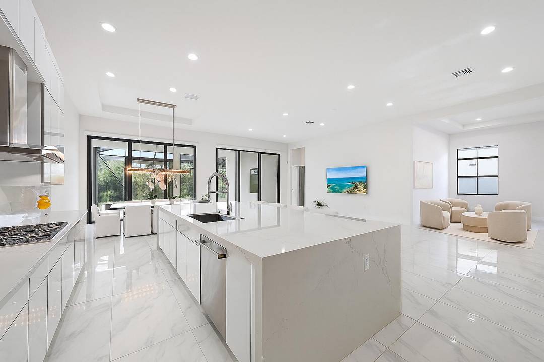 A sanctuary of balance and design, this one level home spans over 3, 000 SQ.