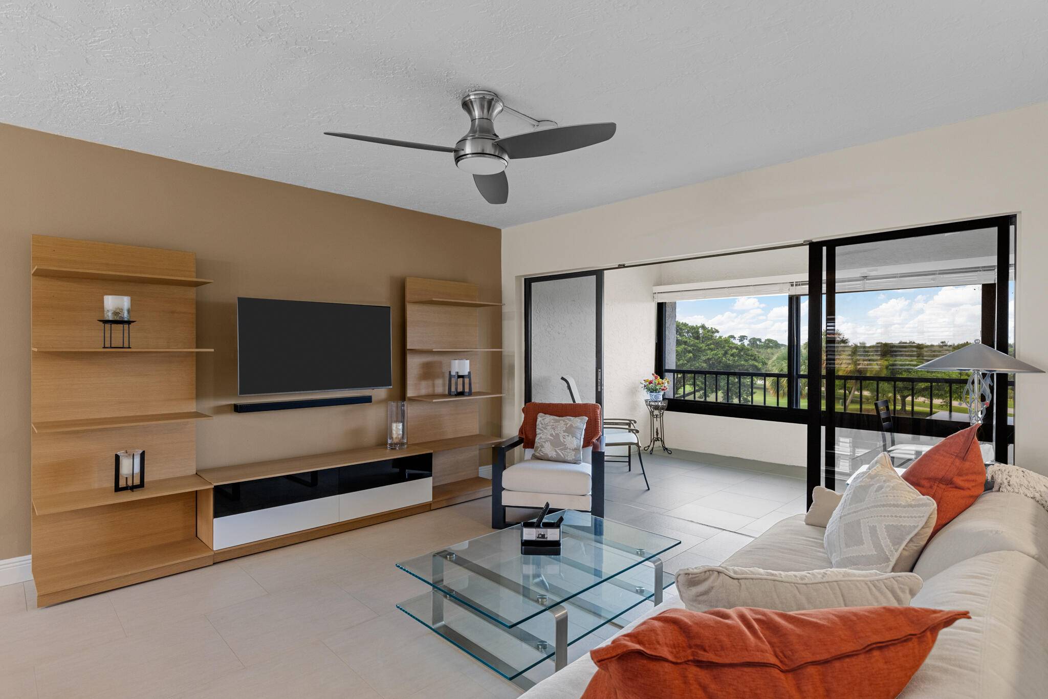 Beautifully updated and impeccably maintained, this clean and modern 2 bedroom 2 bath condo with large enclosed patio has breathtaking golf course views.
