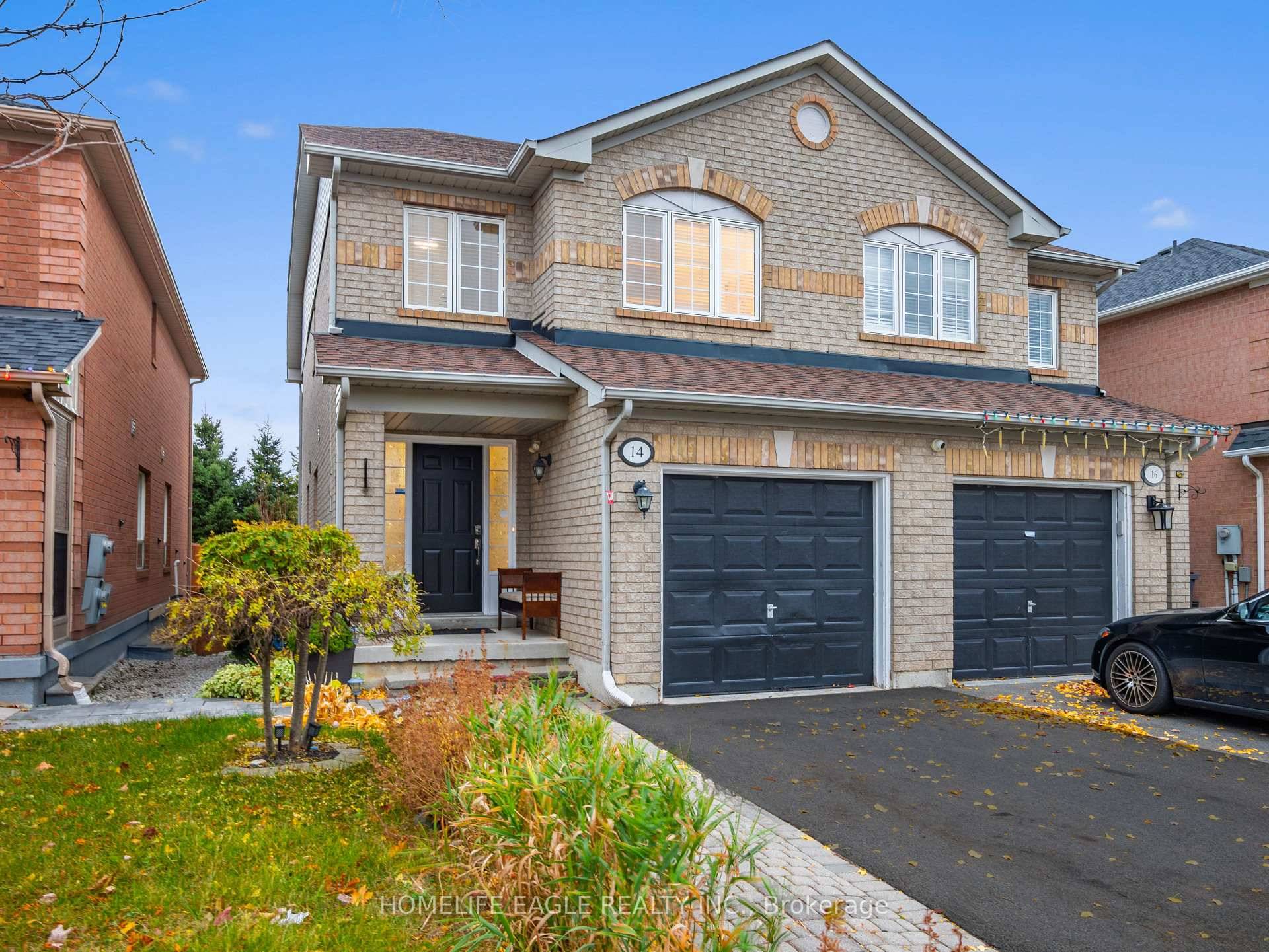 Welcome To The Highly Sought After Community Of Fletcher's Meadow in Brampton Perfect 3 Bedroom Semi Detached Home On A Premium Ravine Lot With No Sidewalk The All Brick Exterior ...