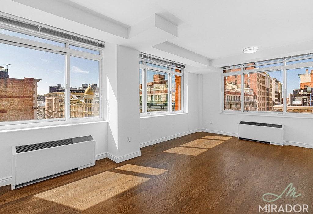 Now available, southwest facing corner unit at The Caroline a beautifully appointed, white glove building located on 23rd and 6th, where Flatiron meets Chelsea.