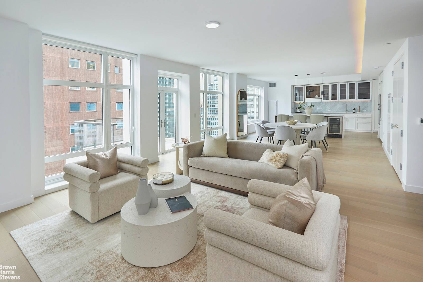 FURNISHED FULL FLOOR 4 BEDROOM 4 BATH PENTHOUSE with PRIVATE BALCONY and STUNNING ISLAND KITCHEN115 East 55th Streets' contextual design brings a new rental development to the Upper East Side.