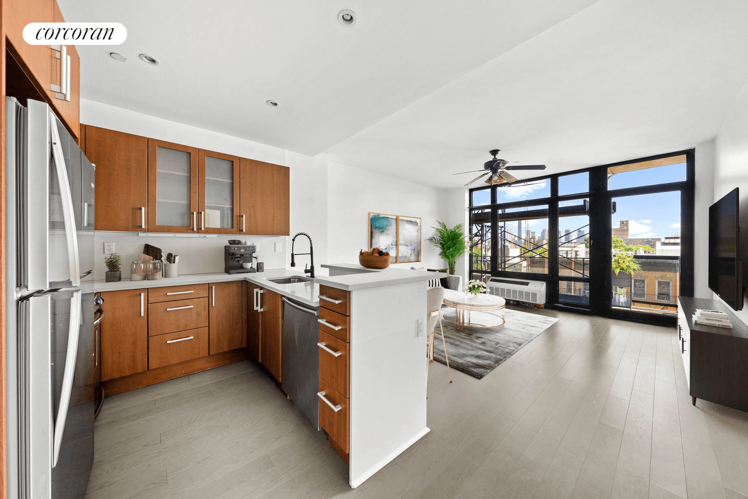 Welcome home to 162 16th Street, where contemporary style and unobstructed Manhattan views create this beautiful home in the sky.