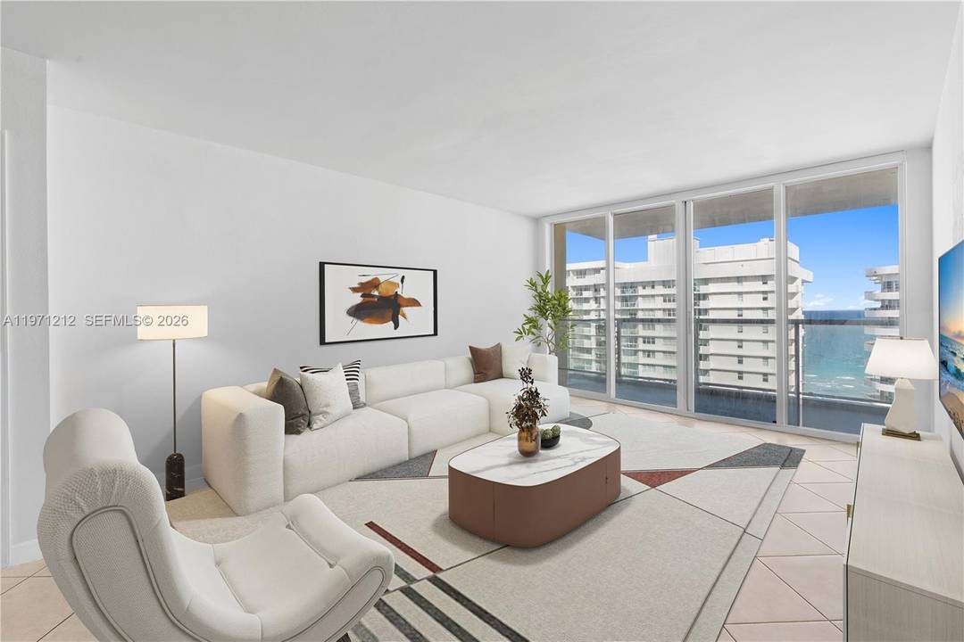 Enjoy Miami Beach living in this move in ready two bedroom, two bathroom residence, ideally situated on prestigious Collins Avenue.