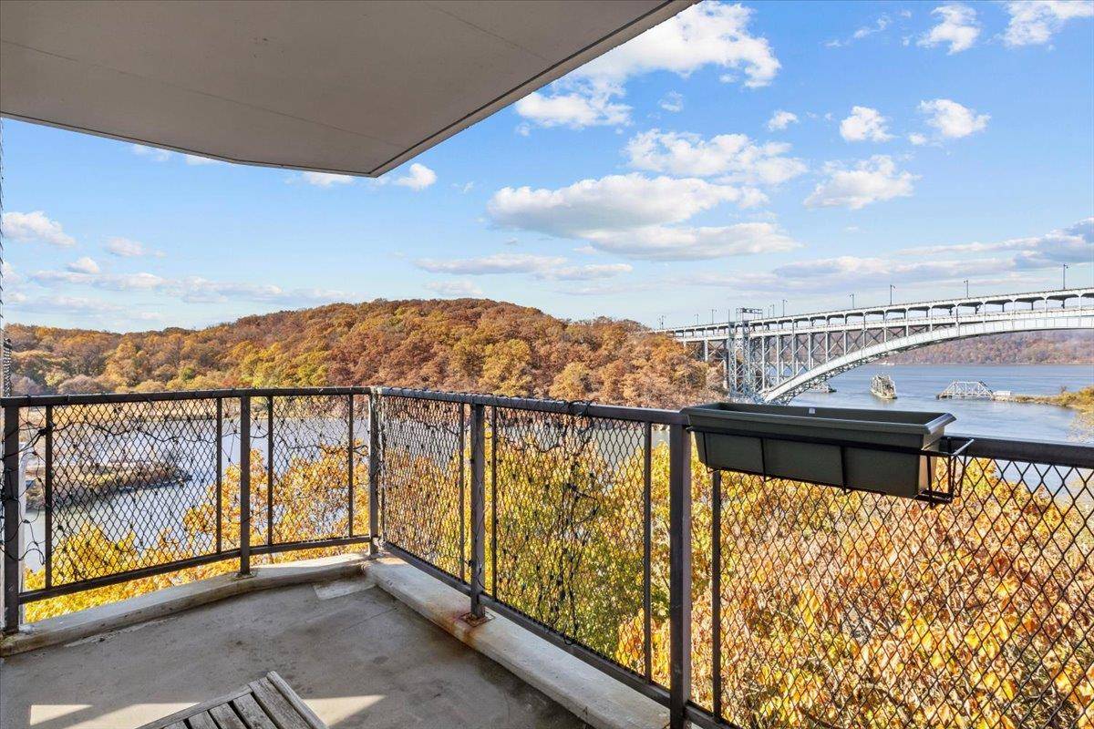 One of the kind 2 bedroom 2 bath apartment with terrace and stunning large patio overlooking the Harlem River and Inwood Park in Spuyten Duyvil section in Riverdale.