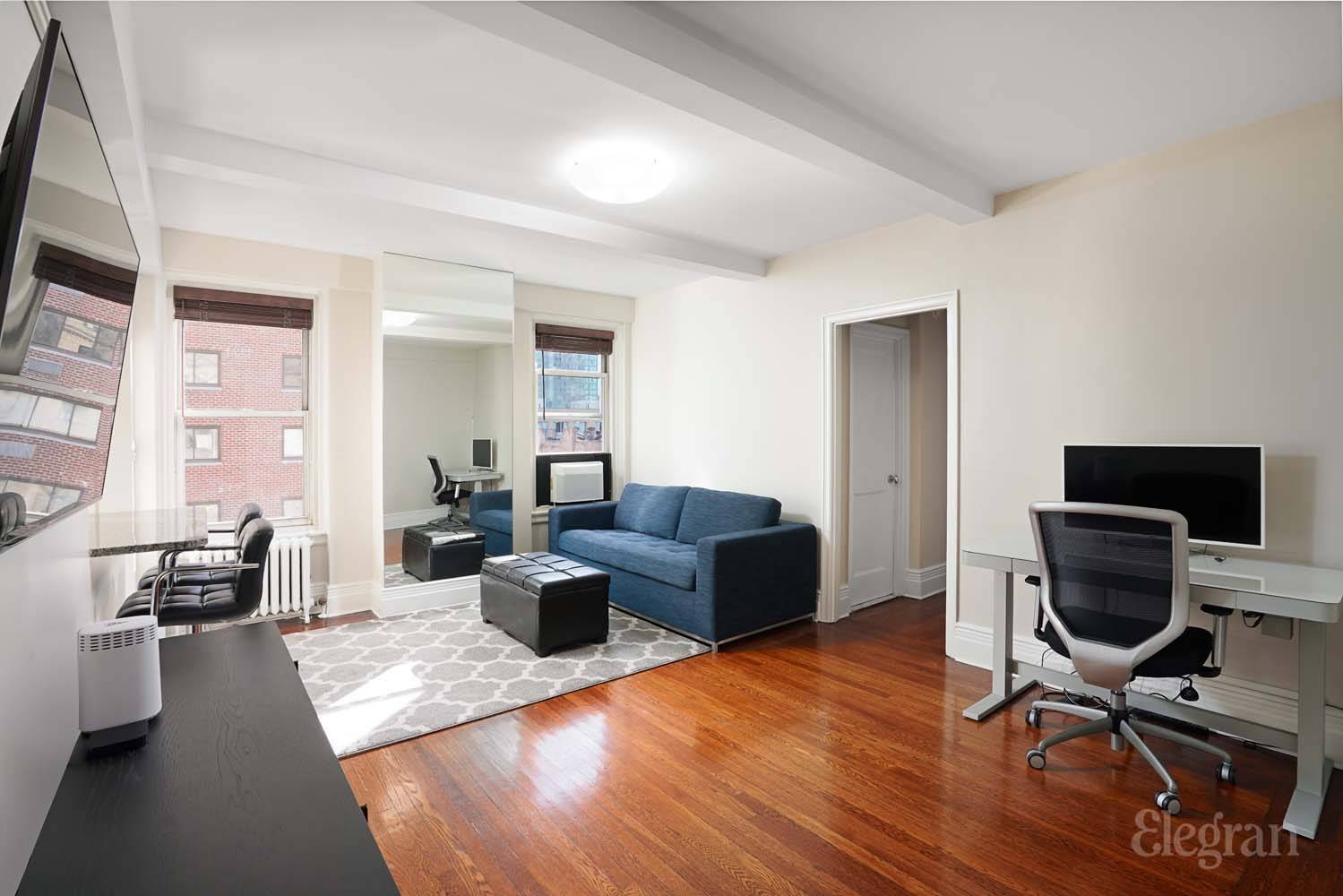 This expansive, sun bathed furnished one bedroom haven in the iconic Whitby building, steeped in history and allure is available for rent !