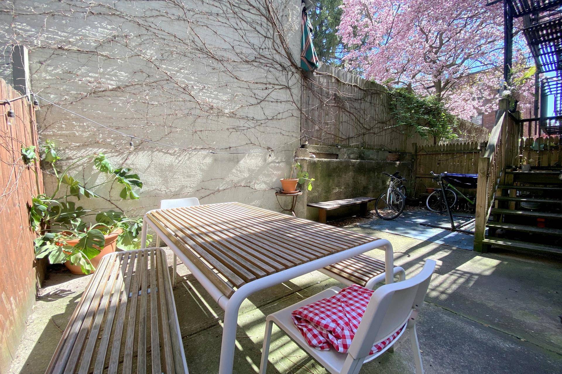 ALL INQUIRIES VIA WEBSITE OR EMAIL ONLY, PLEASE Beautiful Park Slope one bedroom with a large private backyard and in unit washer dryer for May 15th start date.