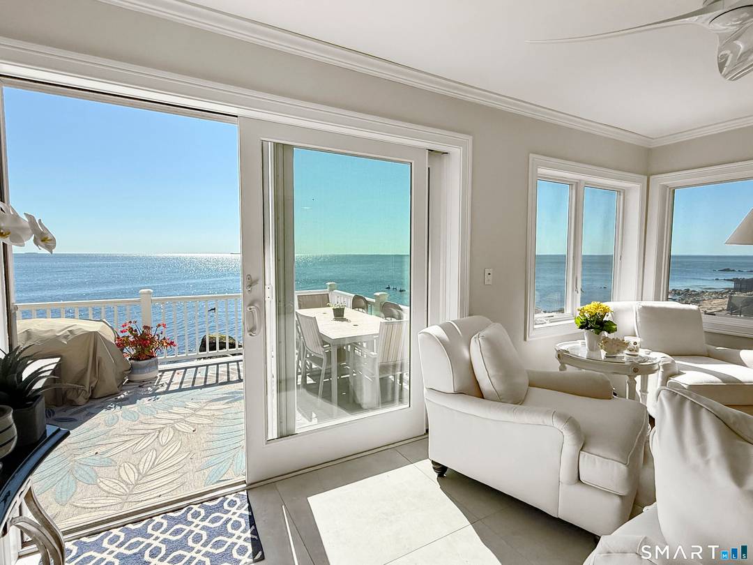 Direct Waterfront Long Island Sound Available December 1st Enjoy breathtaking sunrises and sunsets from this custom direct waterfront home overlooking Long Island Sound.