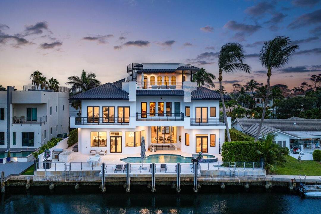 A Luxurious Waterfront Masterpiece in Highland BeachDiscover this impeccably upgraded sanctuary on the coveted barrier island of Highland Beach.