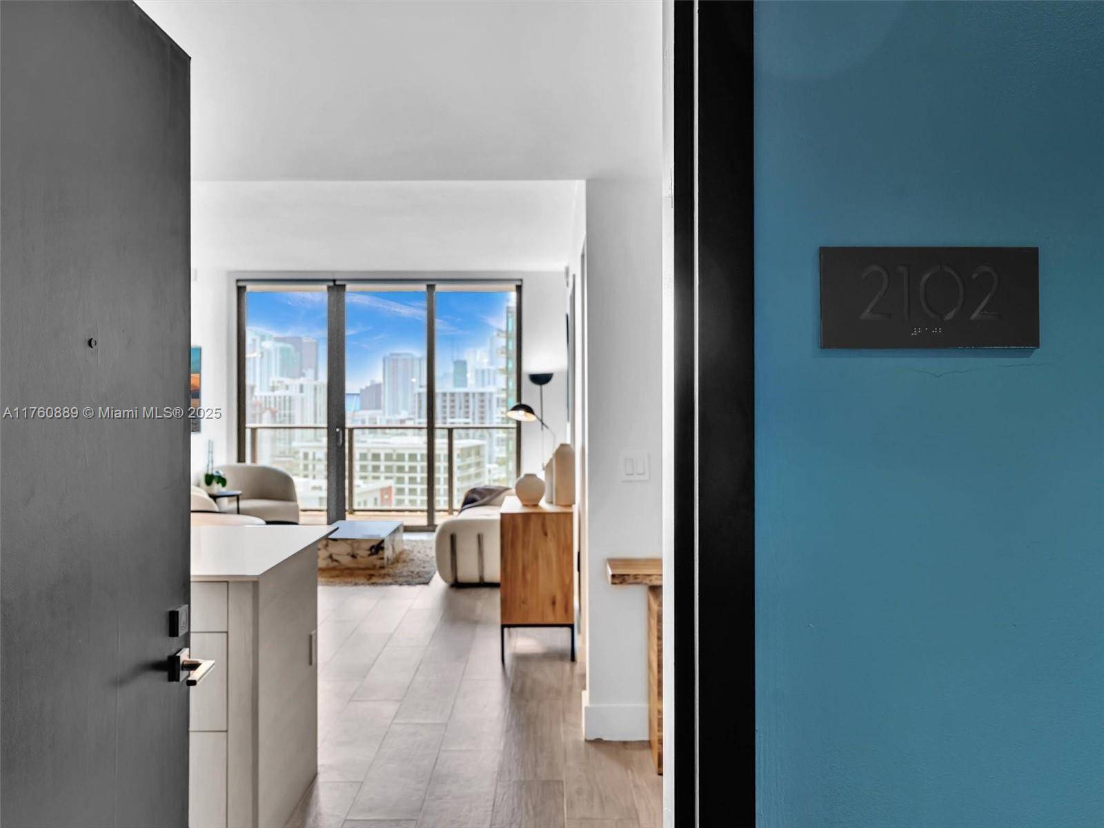 TURN KEY Welcome to this stunning 2 bedroom, 2 bathroom fully furnished condo at HYDE Midtown, offering unparalleled views of Biscayne Bay and Downtown Miami.