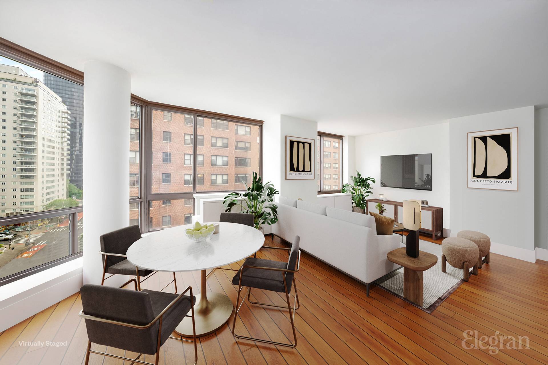 Modern Luxury Living with Sweeping Views This sun drenched corner 2 bedroom, 2 bathroom residence offers a sleek and spacious layout with north and west exposures, flooding the space with ...