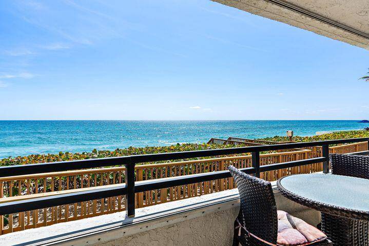 Oceanfront Corner Residence with Direct Beach AccessExperience the ultimate coastal lifestyle in this beautifully renovated oceanfront corner unit, perfectly positioned on the same level as the beach for effortless walk ...