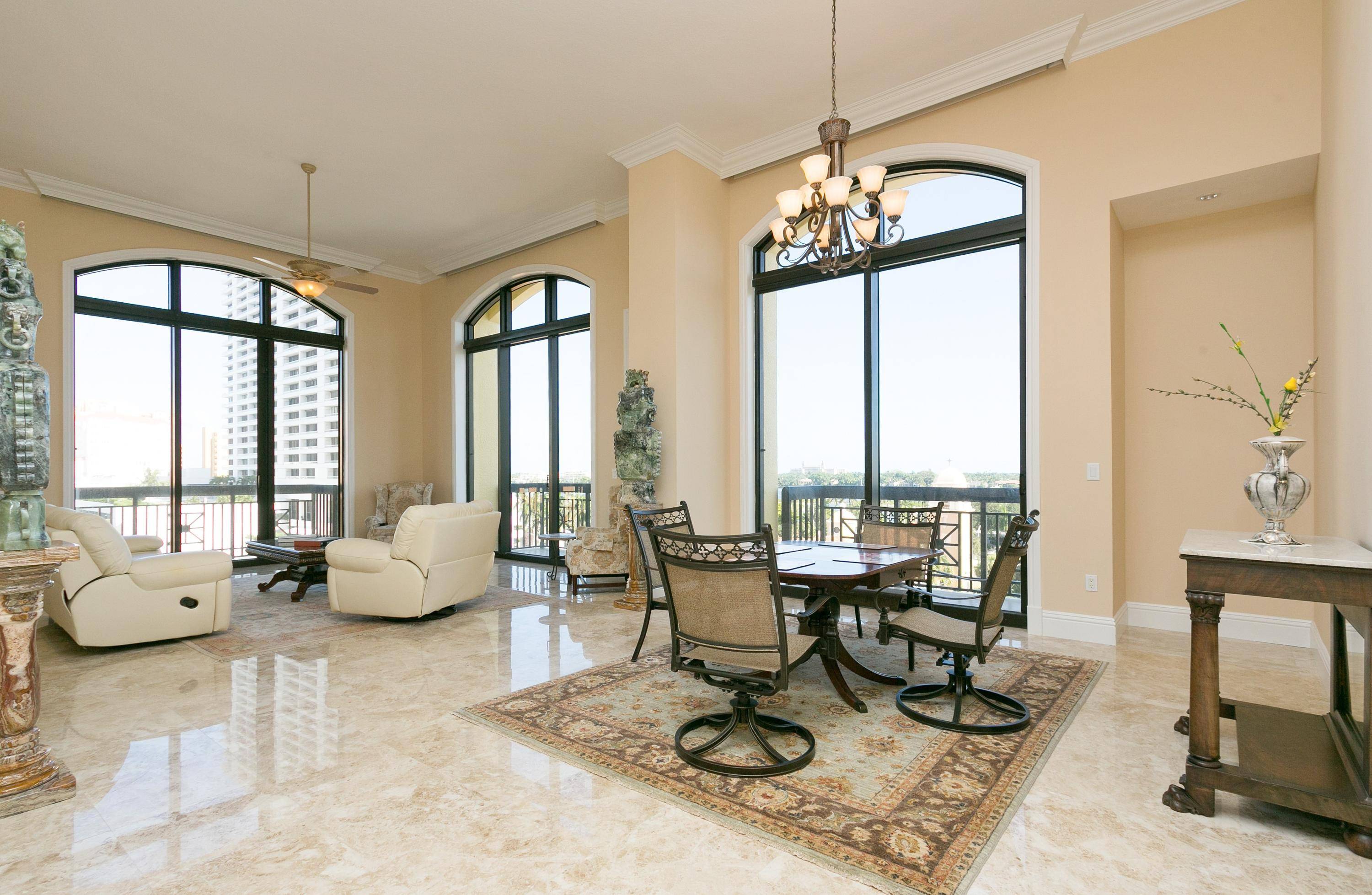 SEASONAL RENTAL WITH SPECTACULAR WATER VIEWS This fully furnished rare corner NE 2 bedroom, 2.