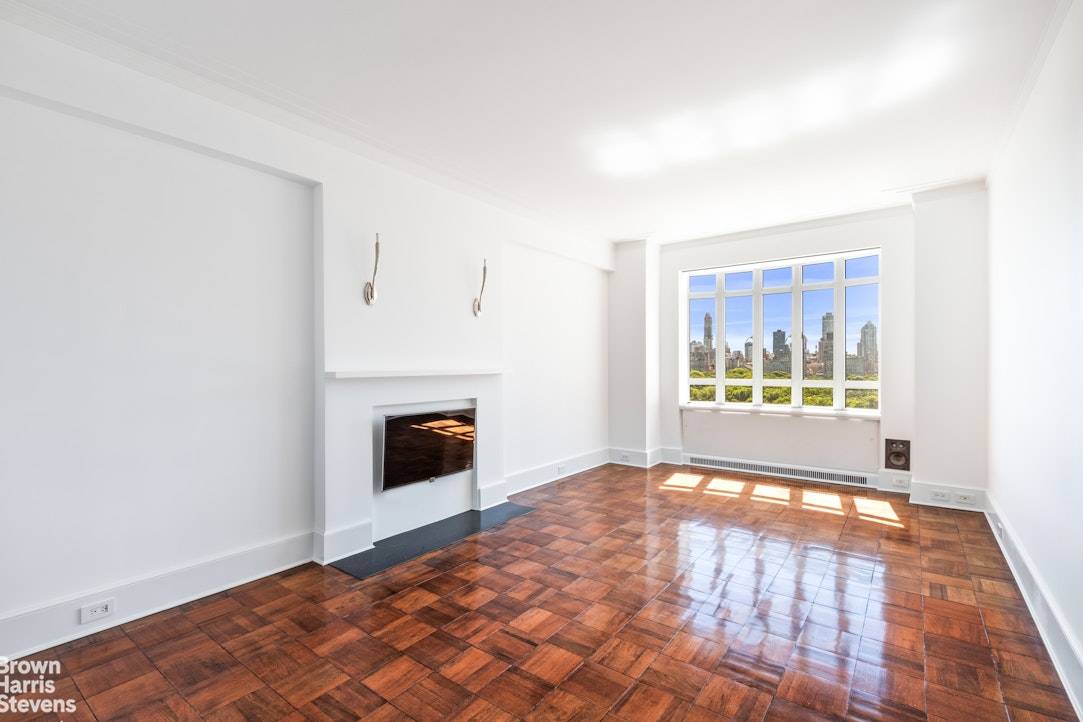 Incredible opportunity to rent one of the most glamorous one bedroom duplexes with every room facing Central Park in the iconic Art Deco building, The Century.