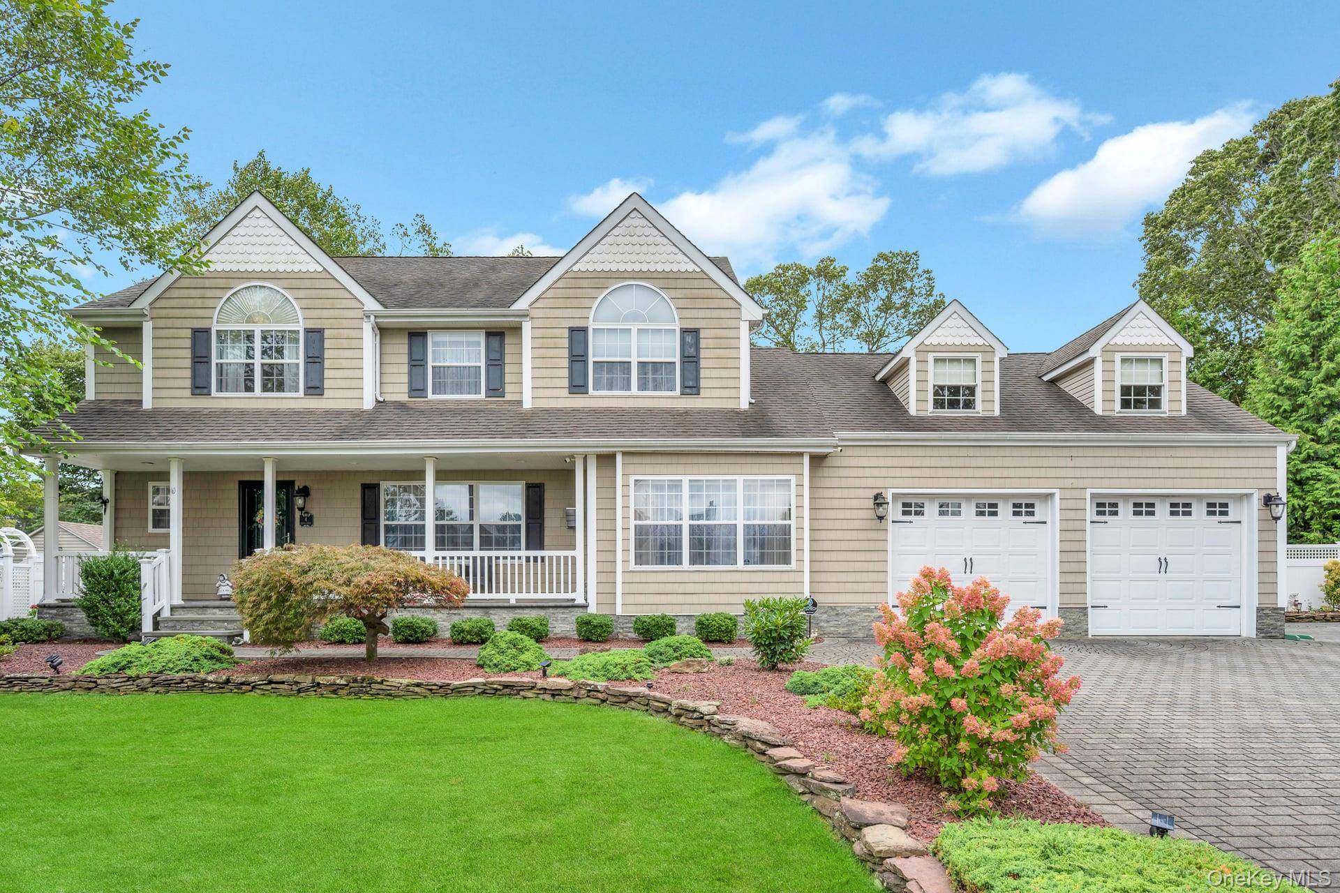 Incredible opportunity to own a beautifully built colonial tucked midblock in a quiet cul de sac on just under a half acre, where curb appeal meets resort style living.