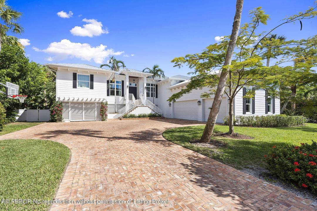 Gorgeous new build, wide waterfront home on one of South Sewall's Point's most historic parcels.