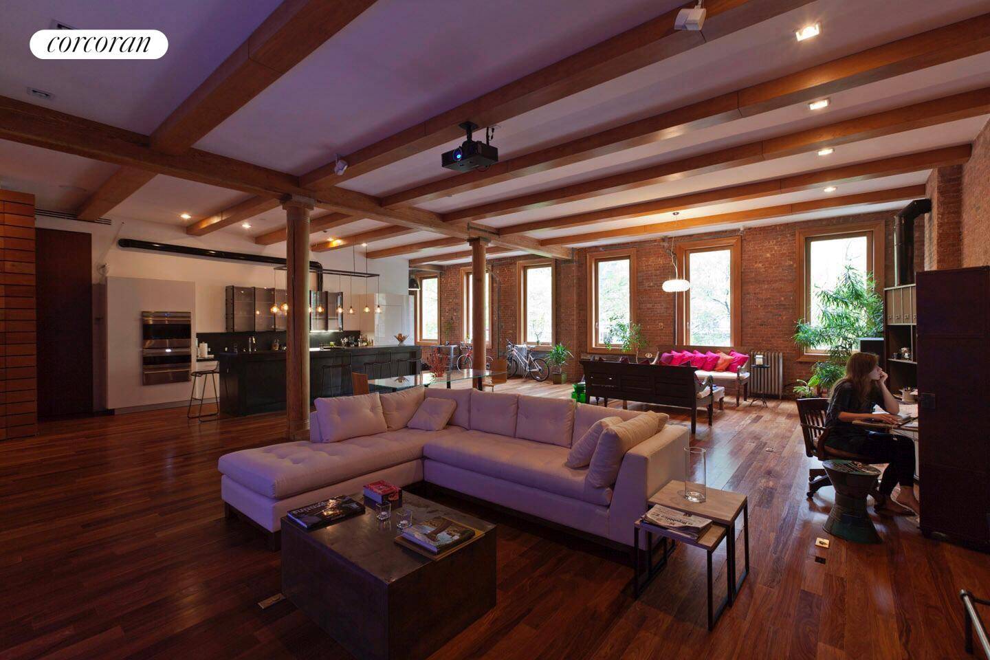 Impeccably designed, expansive loft on beautiful and bright, tree lined street.