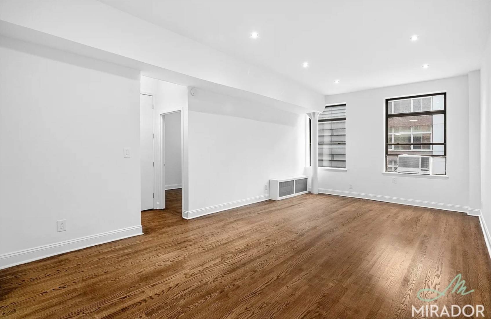 Large and lofty one bedroom now available at True North Gold Coast, with high ceilings, hardwood floors, and recessed lighting throughout.
