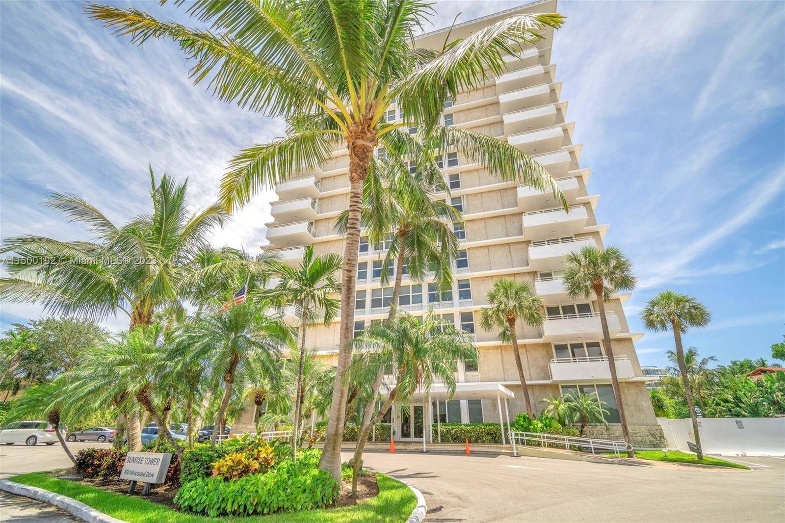 SPECTACULAR CORNER 2 2 CONDO WITH SOUTHEAST INTRACOASTAL OCEANVIEW LOCATED IN SUNRISE TOWER, A WELL KEPT BOUTIQUE STYLE BUILDING.