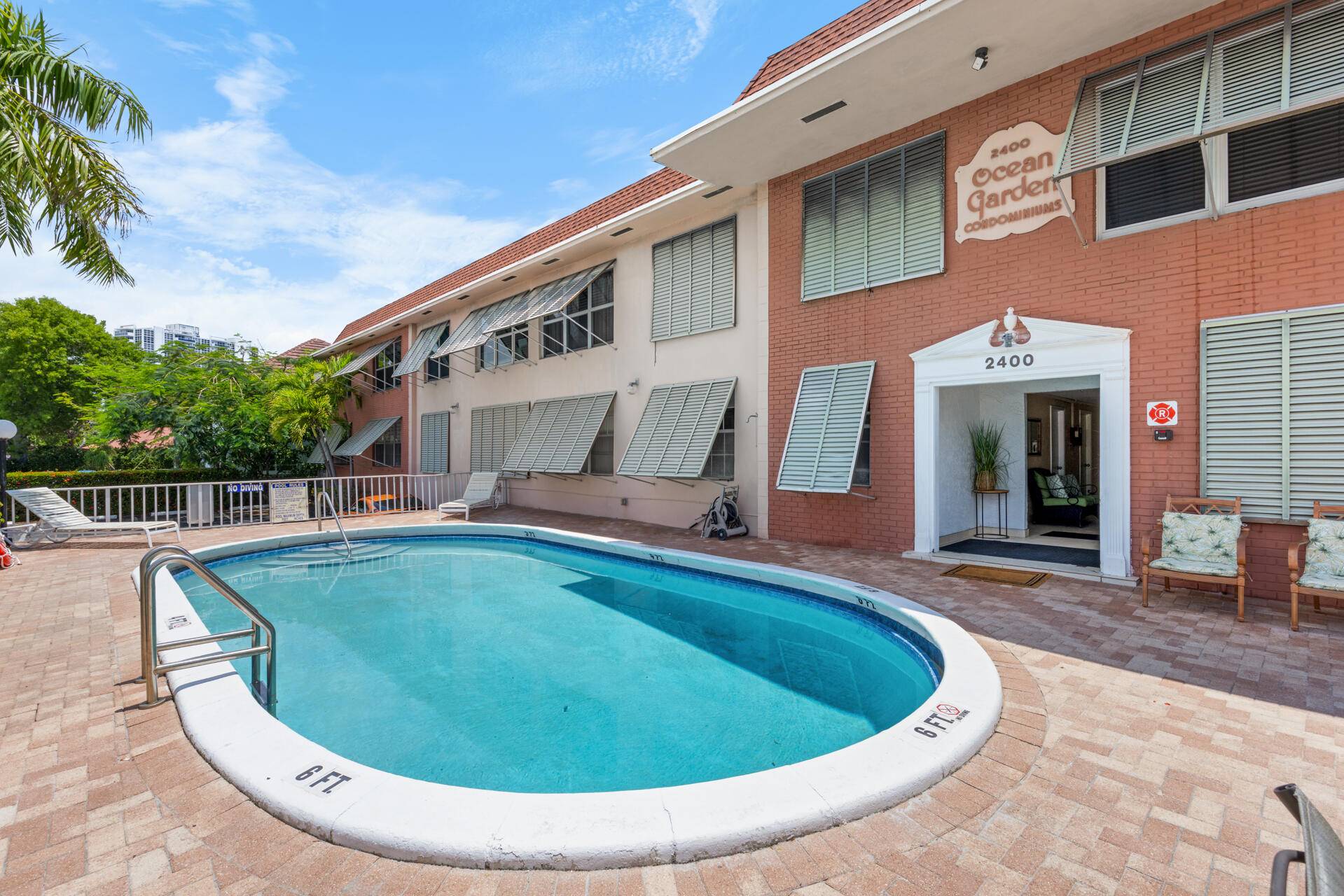Great corner 2 2 unit in Fort Lauderdale steps away from the beach.