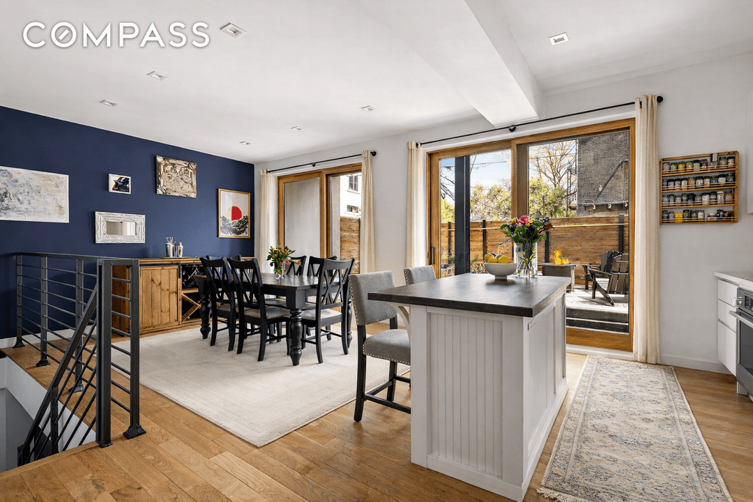 Thoughtfully newly designed duplex blends modern finishes, a lush private garden, generous storage, and a flexible layout in the heart of Bushwick.