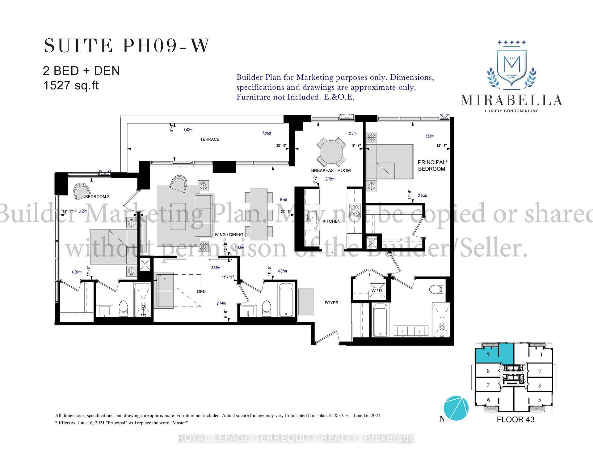 Extraordinary HIGH PARK View Penthouse at the stunning Mirabella Condominiums.