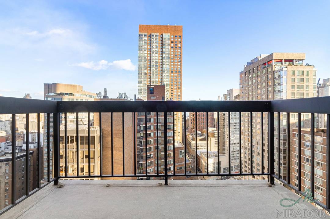 Spacious one bedroom home with a private balcony at Tower 67.
