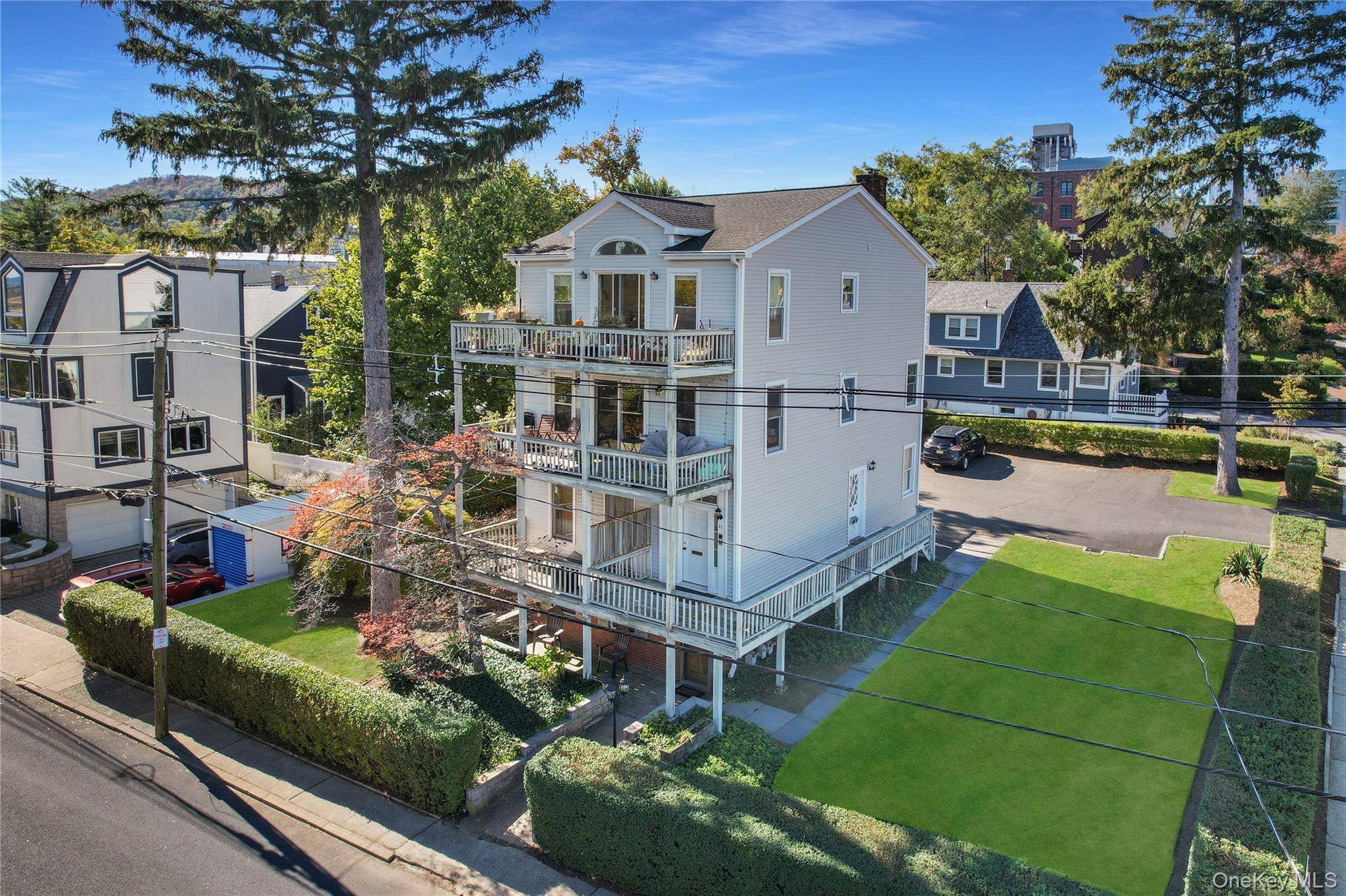 Rare opportunity to own a nicely updated 3 unit rental property on the banks of the Hudson River in downtown Nyack.