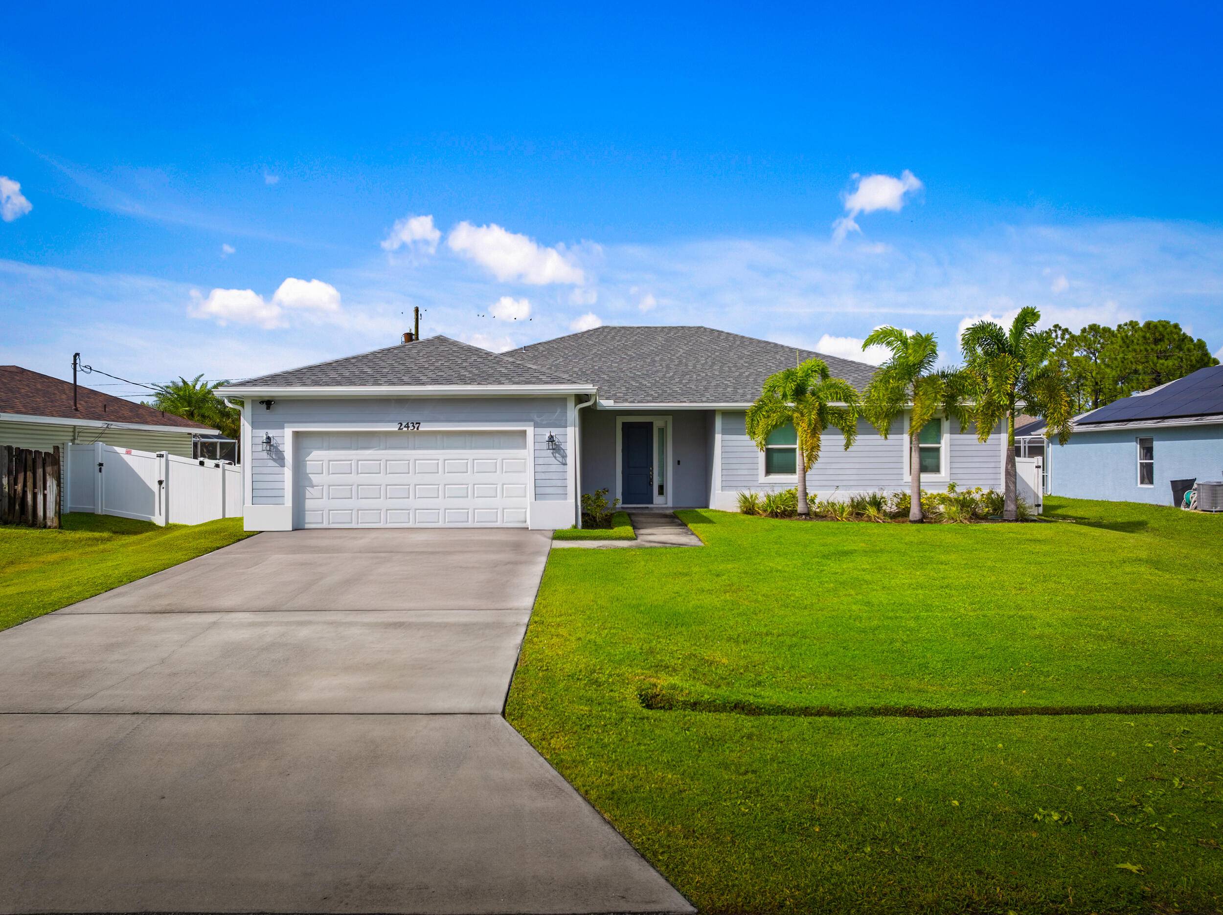 Welcome to 2437 SW Santana Ave, a stunning 4 bed, 2 bath home built in 2021 that blends style and comfort.