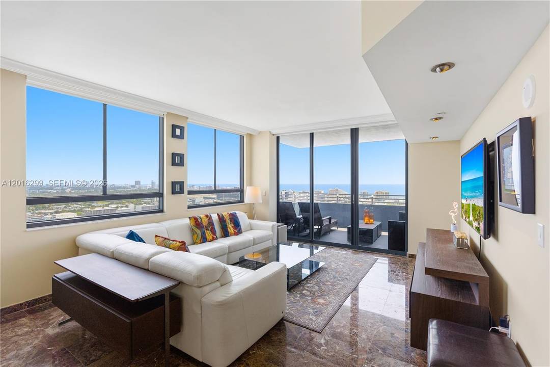 Spacious and Private penthouse living on the 36th floor with unobstructed views of the ocean, South Beach, and Biscayne Bay from two large private balconies and wide windows in every ...