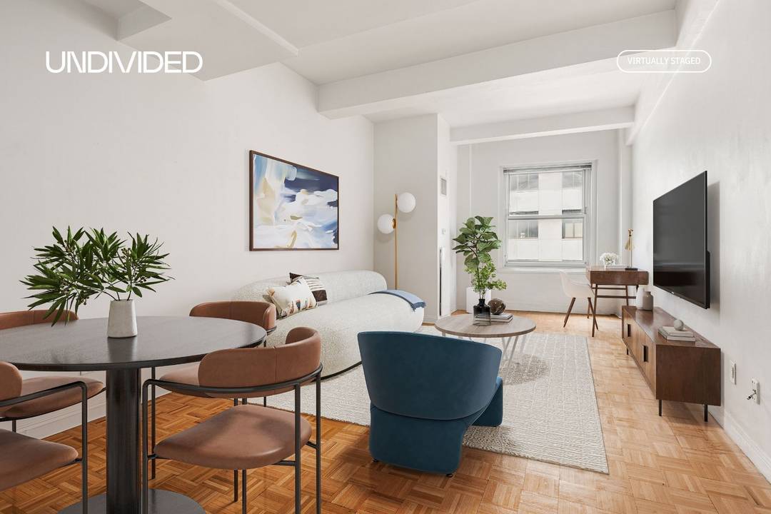 Unit 321 at Greenwich Club is a rare alcove studio that lives more like a one bedroom, with a distinct sleeping nook tucked away from the generous living and dining ...