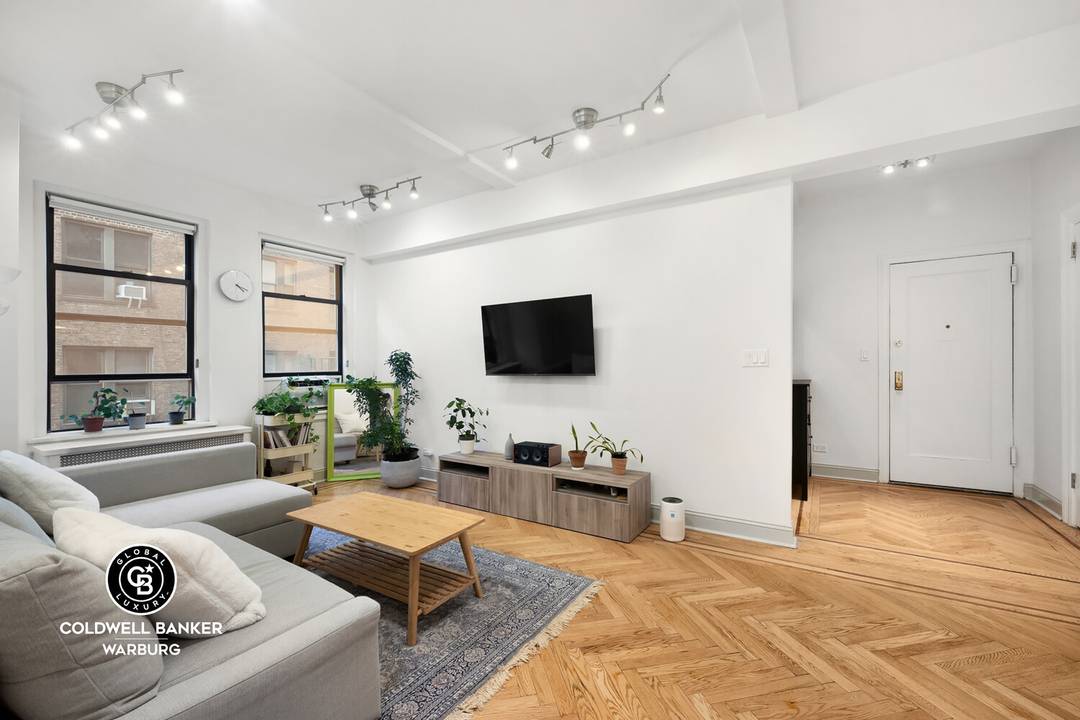 PRICE REDUCED ! Enter this thoughtfully updated corner two bedroom, one bath home in one of Morningside Heights' most desirable full service pre war cooperatives and feel right at home.