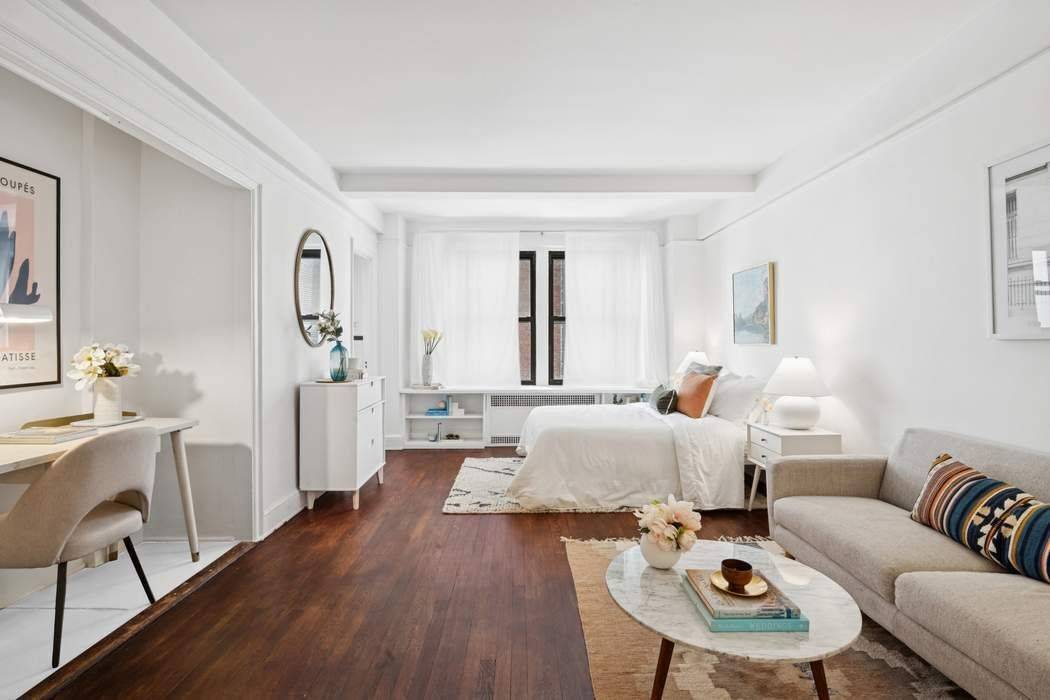 Welcome home to this newly renovated, generously proportioned prewar studio nestled in the heart of Lenox Hill.