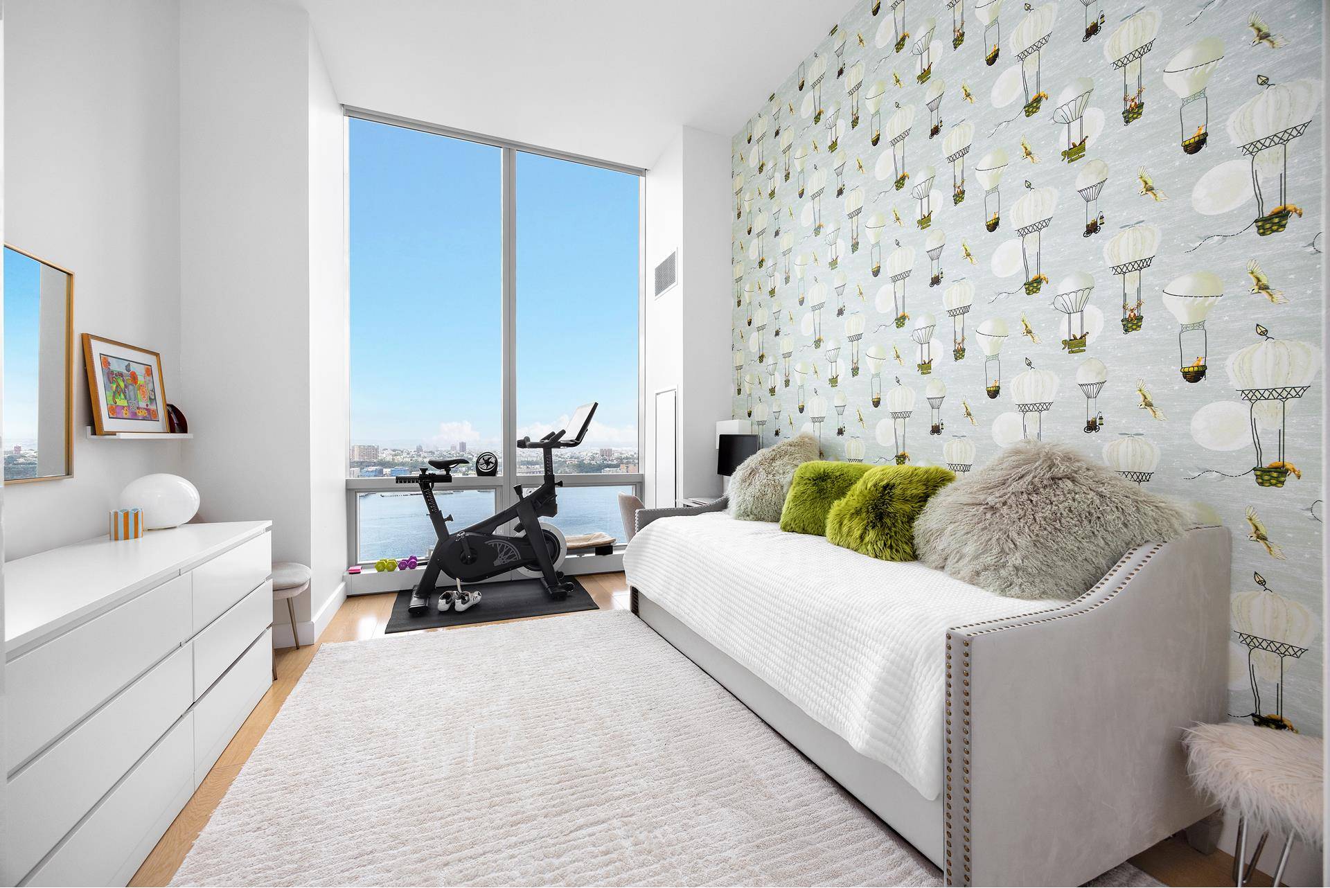 OPEN HOUSES BY APPOINTMENT ONLY VIEW VIDEO FOR MORE INFORMATION GREAT HUDSON YARDS DEAL Every room of this beautiful home offers sweeping views of the river and soaring eleven ft ...