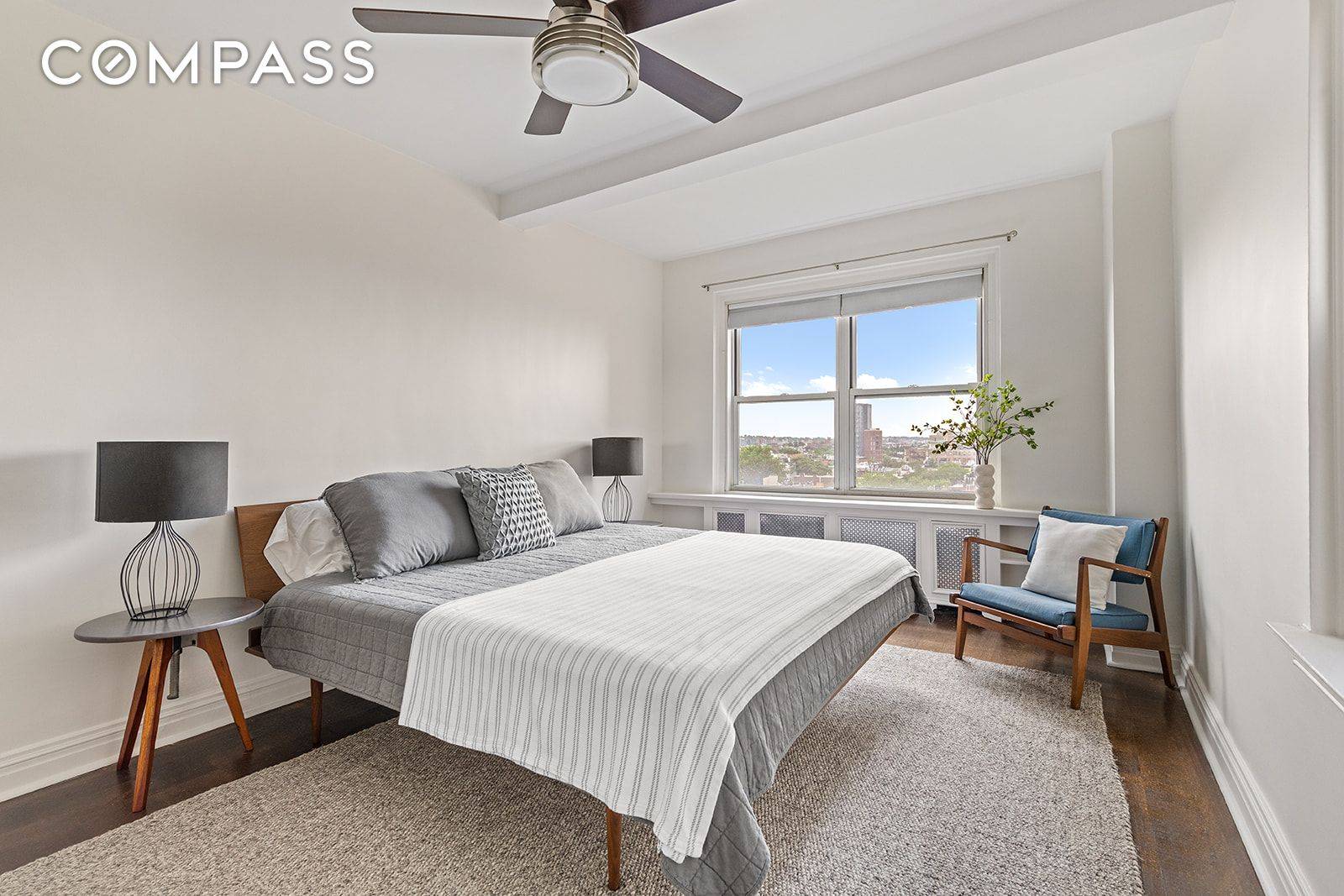 Experience sweeping Brooklyn and harbor views from this enchanting one bedroom home in The Remsen, one of Brooklyn Heights' most coveted full service, pre war cooperatives.