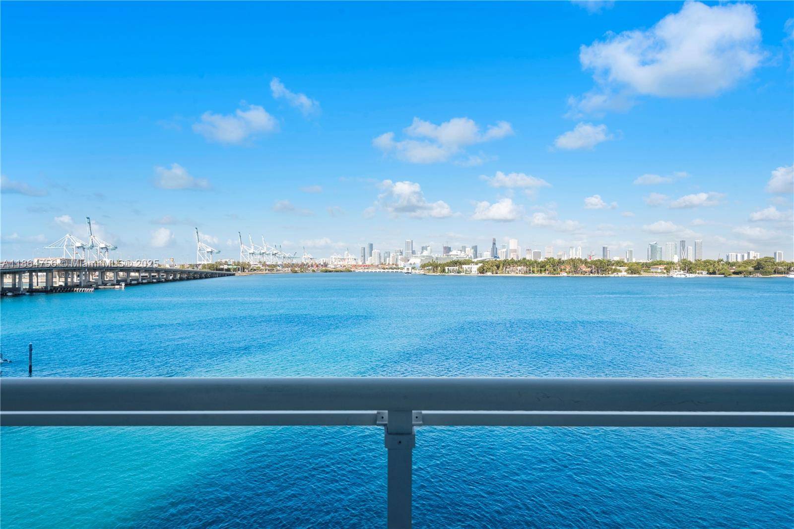Fully Furnished... Stunning views from this Bay Front 1 Bed 1 Bath at the Iconic Bentley Bay, incredible and unique views of Biscayne Bay, the Downtown skyline, and watch cruise ...