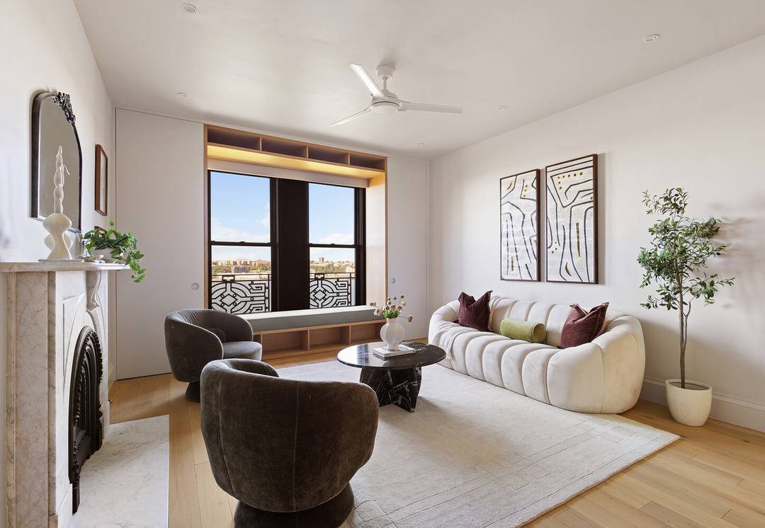 Stunning Designer Residence with Water amp ; Park Views, Marble Fireplace and Washer Dryer.