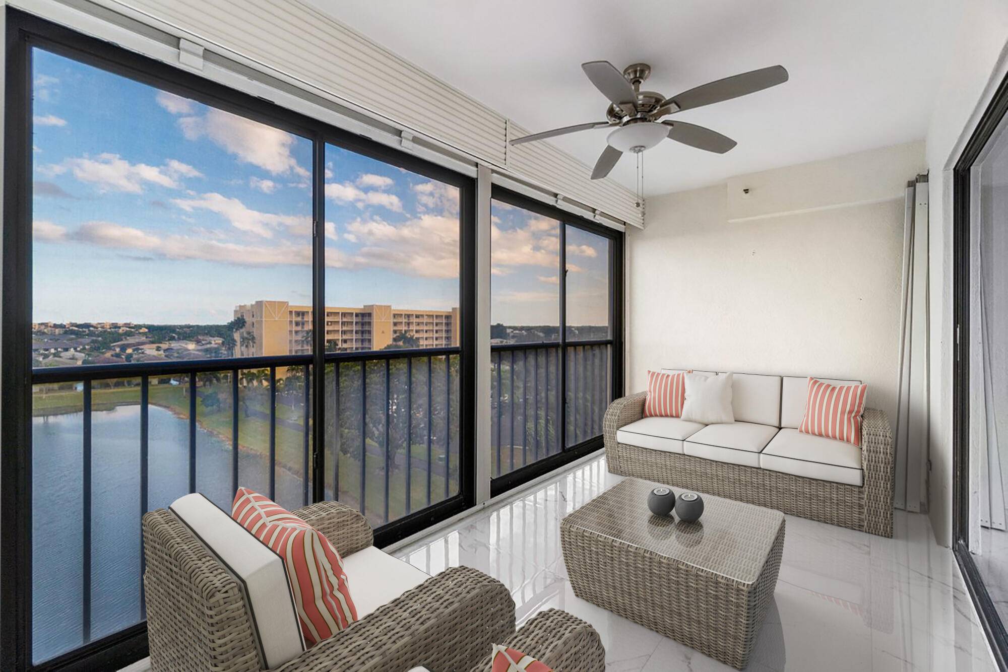 Step into a spacious and light 2 bed 2 bath condo with lake views from the living areas and primary bedroom.